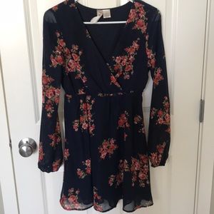 Beautiful Navy Floral Dress